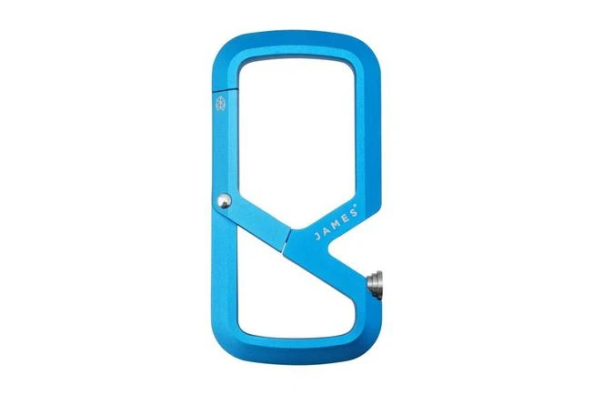 The James Brand Mehlville, Cerulean Stainless, Carabiner 1 The James Brand Mehlville, Cerulean Stainless, Carabiner