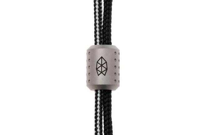 The James Brand The Alder ES215969-10 Grey Titanium, Black/BW, Paracord Lanyard With Bead 1 The James Brand The Alder ES215969-10 Grey Titanium, Black/BW, Paracord Lanyard With Bead