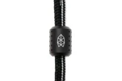 The James Brand The Alder ES215970-10 Black Titanium, Black/BW, Paracord Lanyard With Bead