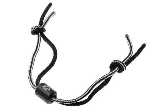 The James Brand The Alder ES215970-10 Black Titanium, Black/BW, Paracord Lanyard With Bead 2 The James Brand The Alder ES215970-10 Black Titanium, Black/BW, Paracord Lanyard With Bead - Image 2