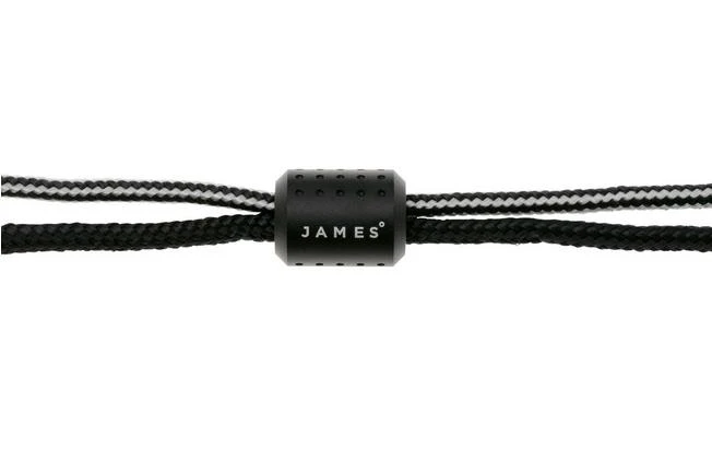The James Brand The Alder ES215970-10 Black Titanium, Black/BW, Paracord Lanyard With Bead 3 The James Brand The Alder ES215970-10 Black Titanium, Black/BW, Paracord Lanyard With Bead - Image 3