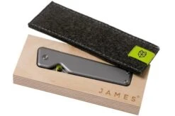 The James Brand Chapter, S35VN, Titanium + Satin Pocket Knife -The James Brand JAKCHP100112 00 08 the james brand v202109