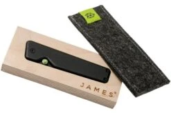 The James Brand Chapter, S35VN, Black + Black Pocket Knife -The James Brand JAKCHP100132 00 09 the james brand