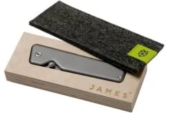 The James Brand Chapter, Titanium + Damascus Pocket Knife -The James Brand JAKCHP1301 09 the james brand v201910