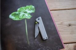 The James Brand Chapter, Titanium + Damascus Pocket Knife -The James Brand JAKCHP1301 10 the james brand jakchp1301 09