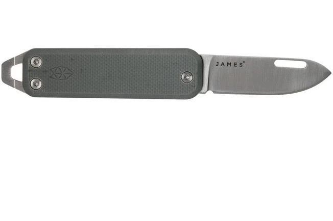 The James Brand Elko KN103139-00 Primer Gray G10 + Satin Pocket Knife 2 The James Brand Elko KN103139-00 Primer Gray G10 + Satin Pocket Knife - Image 2
