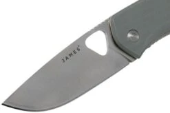The James Brand Folsom KN102139-00 Primer Gray + Satin Pocket Knife -The James Brand JAKFOL102139 03 the james brand