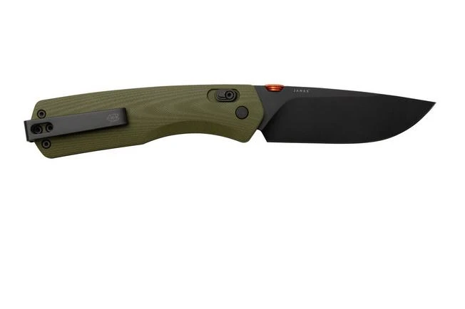 The James Brand The Carter XL, OD Green G10+ Orange, Black, KKN116194-00, Pocket Knife 2 The James Brand The Carter XL, OD Green G10+ Orange, Black, KKN116194-00, Pocket Knife - Image 2