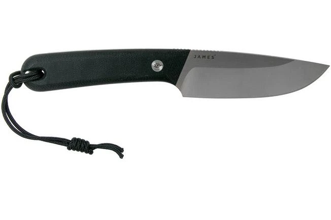 The James Brand The Hell Gap Stainless + Black Micarta Fixed Knife 2 The James Brand The Hell Gap Stainless + Black Micarta Fixed Knife - Image 2