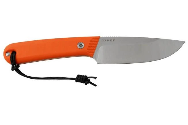 The James Brand The Hell Gap, Stainless + Orange G10 N107195-00 Fixed Knife 2 The James Brand The Hell Gap, Stainless + Orange G10 N107195-00 Fixed Knife - Image 2
