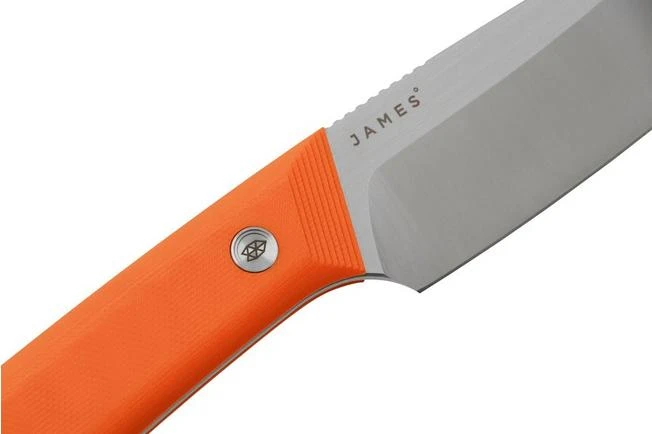 The James Brand The Hell Gap, Stainless + Orange G10 N107195-00 Fixed Knife 5 The James Brand The Hell Gap, Stainless + Orange G10 N107195-00 Fixed Knife - Image 5