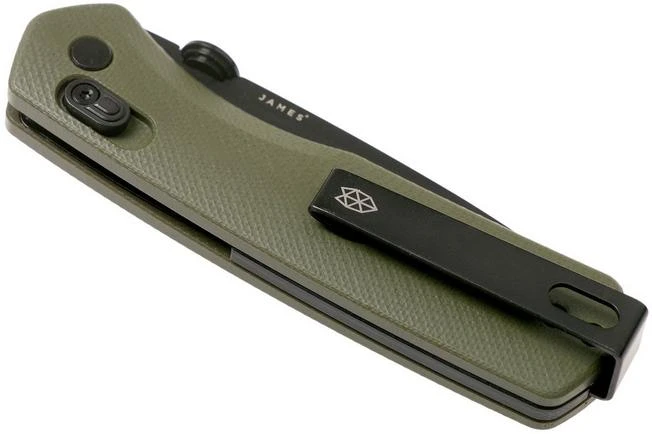 The James Brand The Carter, Od Green G10, Black Pocket Knife KN108119-00 4 The James Brand The Carter, Od Green G10, Black Pocket Knife KN108119-00 - Image 4