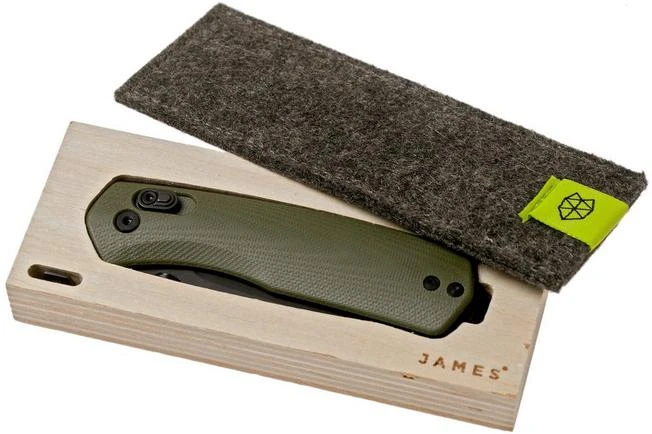The James Brand The Carter, Od Green G10, Black Pocket Knife KN108119-00 8 The James Brand The Carter, Od Green G10, Black Pocket Knife KN108119-00 - Image 8