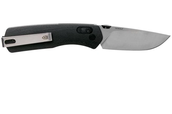 The James Brand The Carter, Black Micarta, Stainless Pocket Knife KN108143-00 2 The James Brand The Carter, Black Micarta, Stainless Pocket Knife KN108143-00 - Image 2