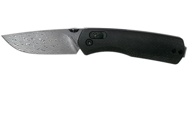 The James Brand The Carter, Black G10, Damascus Pocket Knife KN108147-00 1 The James Brand The Carter, Black G10, Damascus Pocket Knife KN108147-00