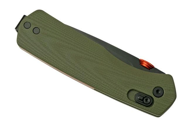 The James Brand The Carter OD Green G10 + Orange, Black Straight, JAKN108194-00 Pocket Knife 6 The James Brand The Carter OD Green G10 + Orange, Black Straight, JAKN108194-00 Pocket Knife - Image 6