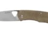 The James Brand Folsom KN102127-00 Od Green Micarta + Satin Pocket Knife