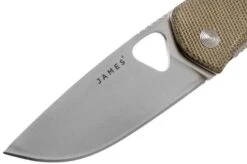 The James Brand Folsom KN102127-00 Od Green Micarta + Satin Pocket Knife -The James Brand JAKN112127 00 03 the james brand 1