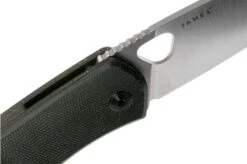 The James Brand Folsom KN102143-00 Black Micarta + Satin Pocket Knife -The James Brand JAKN112143 00 06 the james brand