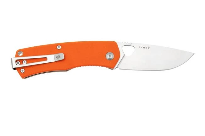The James Brand The Folsom, Orange G10, Satin Pocket Knife 2 The James Brand The Folsom, Orange G10, Satin Pocket Knife - Image 2