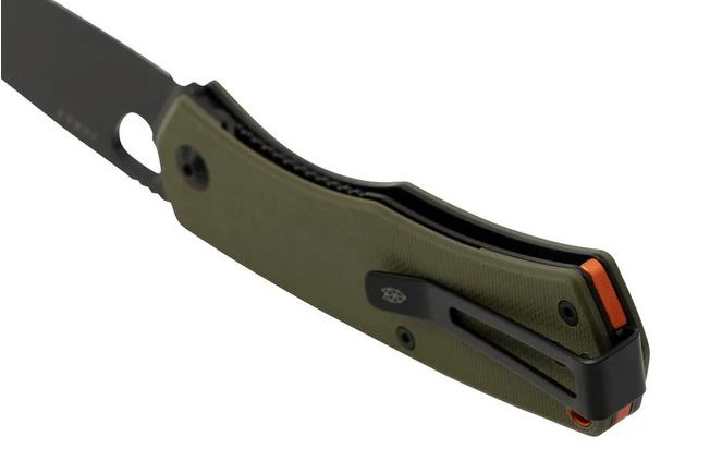 The James Brand The Folsom, OD Green G10 + Orange + Black, KN112194-00, Pocket Knife 4 The James Brand The Folsom, OD Green G10 + Orange + Black, KN112194-00, Pocket Knife - Image 4