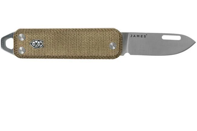 The James Brand Elko Satin + OD Green Micarta KN117127-00 Pocket Knife 2 The James Brand Elko Satin + OD Green Micarta KN117127-00 Pocket Knife - Image 2