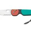 The James Brand The Redstone, Coral Turquoise + Satin, Serrated, Pocket Knife