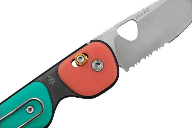The James Brand The Redstone, Coral Turquoise + Satin, Serrated, Pocket Knife 5 The James Brand The Redstone, Coral Turquoise + Satin, Serrated, Pocket Knife - Image 5