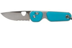 The James Brand The Redstone, Glacier + Satin, Serrated, Pocket Knife