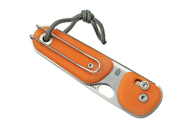The James Brand The Redstone Tangerine, Stainless Serrated KN118163-01 Pocket Knife 5 The James Brand The Redstone Tangerine, Stainless Serrated KN118163-01 Pocket Knife - Image 5