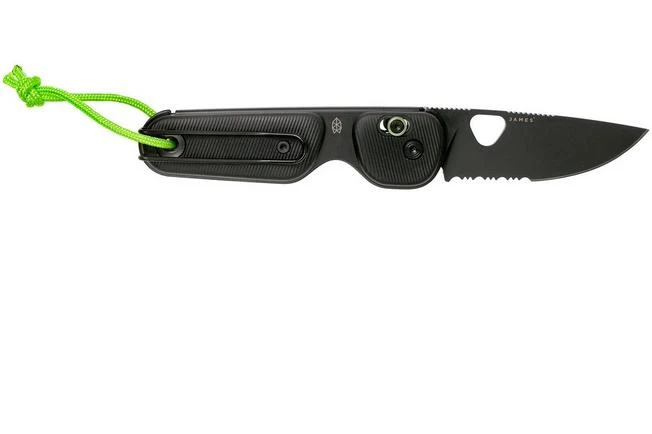 The James Brand The Redstone, Black + Black, Serrated, Pocket Knife 2 The James Brand The Redstone, Black + Black, Serrated, Pocket Knife - Image 2