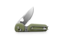 The James Brand The Redstone OD Green, Stainless Serrated KN118169-01 Pocket Knife -The James Brand JAKN118169 01 01 james