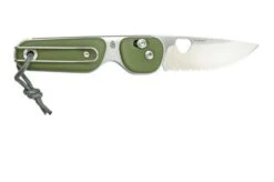 The James Brand The Redstone OD Green, Stainless Serrated KN118169-01 Pocket Knife -The James Brand JAKN118169 01 02 thejamesbrand