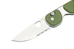The James Brand The Redstone OD Green, Stainless Serrated KN118169-01 Pocket Knife -The James Brand JAKN118169 01 03 thejamesbrand