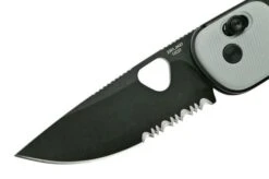 The James Brand The Redstone Primer Gray, Black Serrated KN118170-01 Pocket Knife -The James Brand JAKN118170 01 03 james
