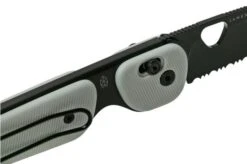 The James Brand The Redstone Primer Gray, Black Serrated KN118170-01 Pocket Knife -The James Brand JAKN118170 01 07 james