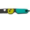 The James Brand The Redstone, Neon, Turquoise PP, Black, Serrated, KN118191-01, Pocket Knife