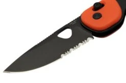 The James Brand The Redstone, OD Green + Orange PP, Black, Serrated, KN118197-01, Pocket Knife -The James Brand JAKN118197 01 03 jamesbrand