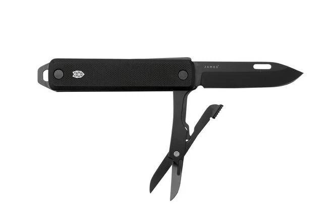 The James Brand The Ellis Scissors KN119113-00 Black G10, Straight Stainless, Pocket Knife 1 The James Brand The Ellis Scissors KN119113-00 Black G10, Straight Stainless, Pocket Knife