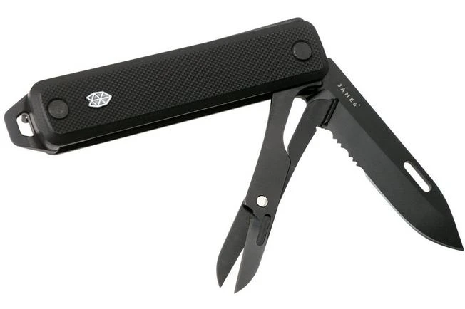 The James Brand Ellis Scissors, Black, Black, G10 Pocket Knife 1 The James Brand Ellis Scissors, Black, Black, G10 Pocket Knife