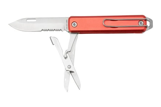 The James Brand The Ellis Scissors, Coral, Aluminum Serrated, Pocket Knife 2 The James Brand The Ellis Scissors, Coral, Aluminum Serrated, Pocket Knife - Image 2