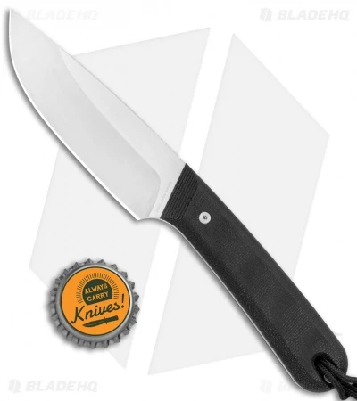 The James Brand Hell Gap Fixed Blade Knife Black Micarta (3.6" Satin) 4 The James Brand Hell Gap Fixed Blade Knife Black Micarta (3.6" Satin) - Image 4