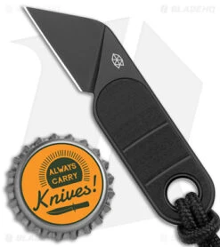 James Brand The Abbey Fixed Blade Knife Black Vinyl (1.2" Black) -The James Brand James Brand The Abbey Fixed Blade Black Vinyl Black BHQ 176303 jr bottlecap