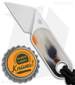 James Brand The Abbey Fixed Blade Knife Tie-Dye Vinyl (1.2" Satin) -The James Brand James Brand The Abbey Fixed Blade Tie Dye Vinyl Satin BHQ 176304 jr bottlecap