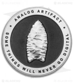 James Brand The Barnes Frame Lock Knife Checkered Black Titanium (3.5" Two-Tone) -The James Brand James Brand The Barnes FL Black Ti Satin BHQ 121585 jr coin