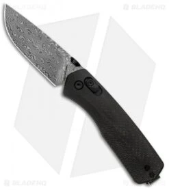 James Brand The Carter Ambi-Slider Lock Knife Black Micarta (2.8" Damascus)