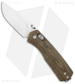 James Brand The Carter Ambi-Slider Knife OD Green Micarta (2.8" Satin)