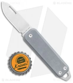 James Brand The Elko Slip Joint Keychain Knife Primer Gray G-10 (1.6" Satin) 7 James Brand The Elko Slip Joint Keychain Knife Primer Gray G-10 (1.6" Satin) -The James Brand James Brand The Elko SJ Gray G 10 Satin BHQ 137925 jr bottlecap