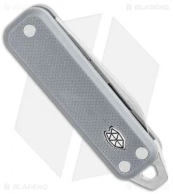 James Brand The Elko Slip Joint Keychain Knife Primer Gray G-10 (1.6" Satin) 6 James Brand The Elko Slip Joint Keychain Knife Primer Gray G-10 (1.6" Satin) -The James Brand James Brand The Elko SJ Gray G 10 Satin BHQ 137925 jr side
