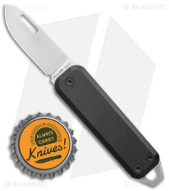 James Brand The Elko Slip Joint Keychain Knife Black (1.6" Satin) -The James Brand James Brand The Elko SJ Keychain Black Satin BHQ 76587 jr bottlecap